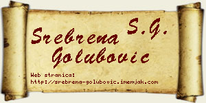 Srebrena Golubović vizit kartica